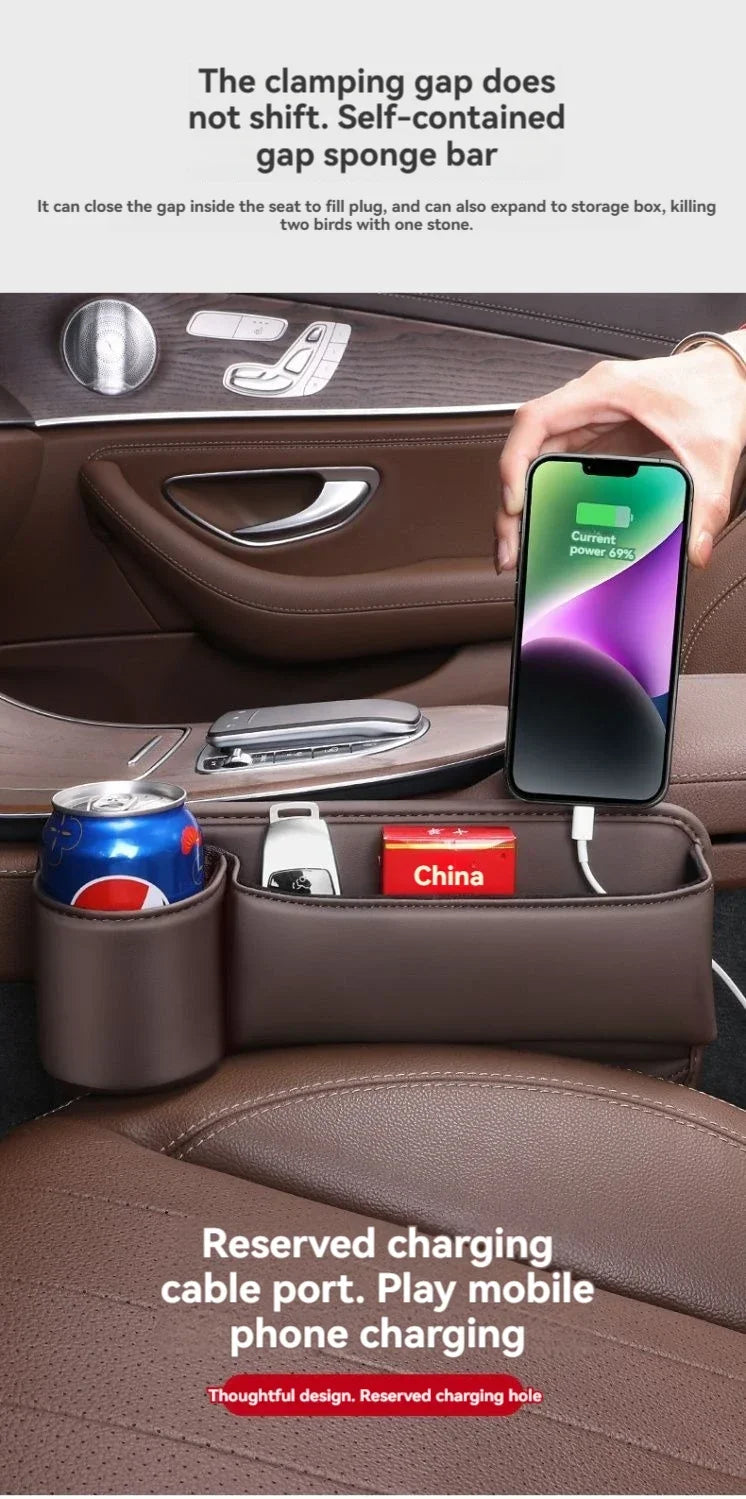 🔥HOT SALE 50% OFF 💖Car leather cup holder gap bag